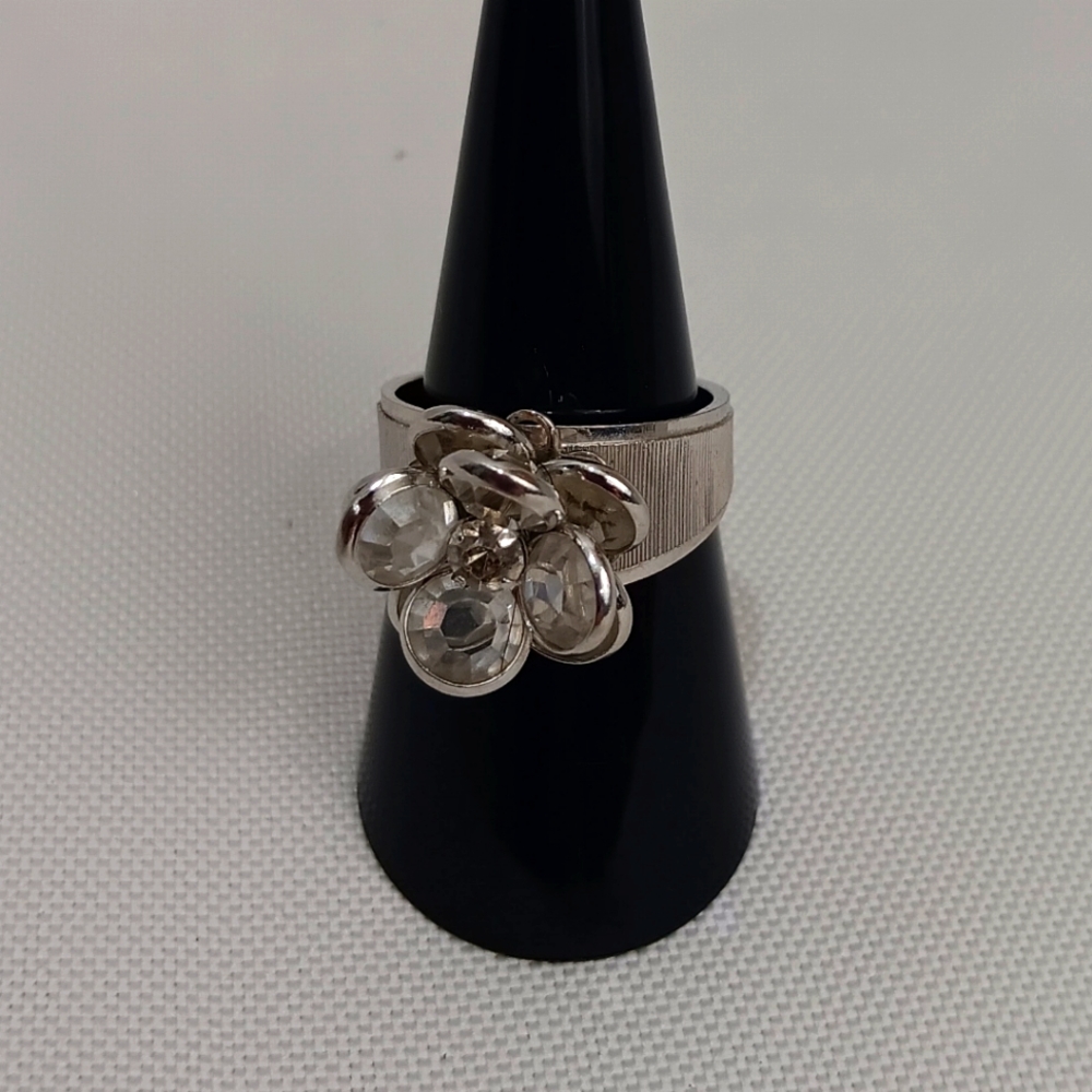 Large Cocktail Ring HMS Cubic Silver